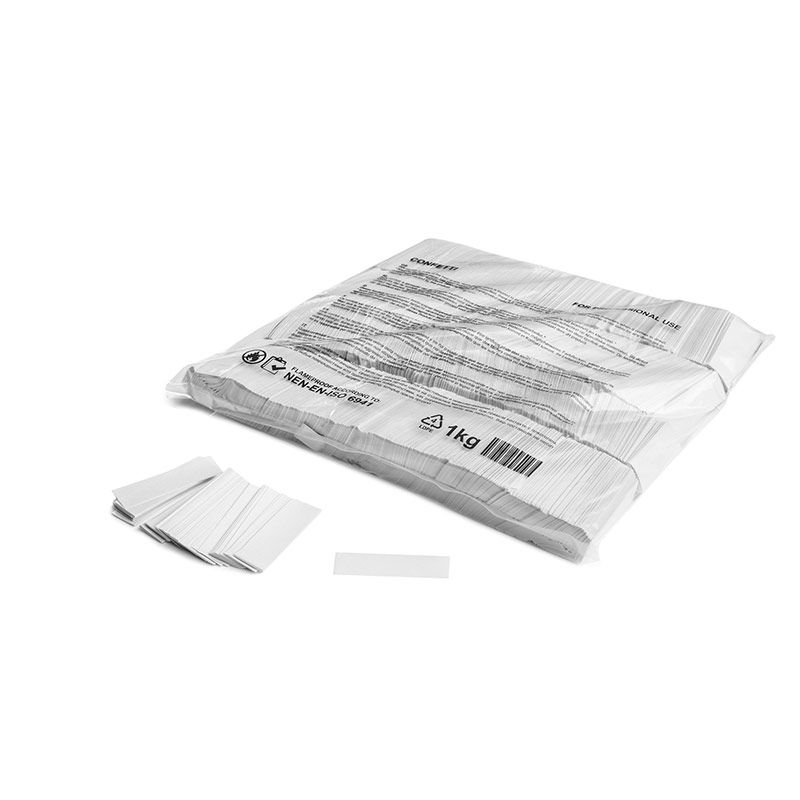 Hvit Konfetti, papir 1 kg